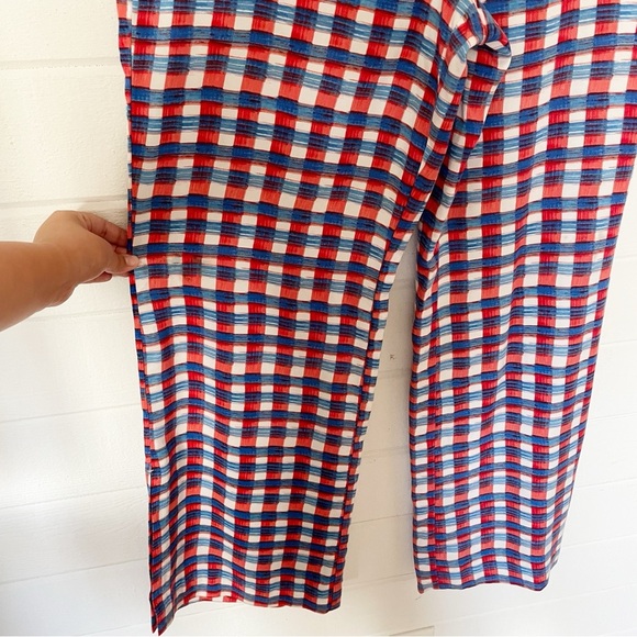 NWT Anthropologie Maeve Escape Printed High Rise Wide Leg Pants Size 14 - Picture 9 of 16